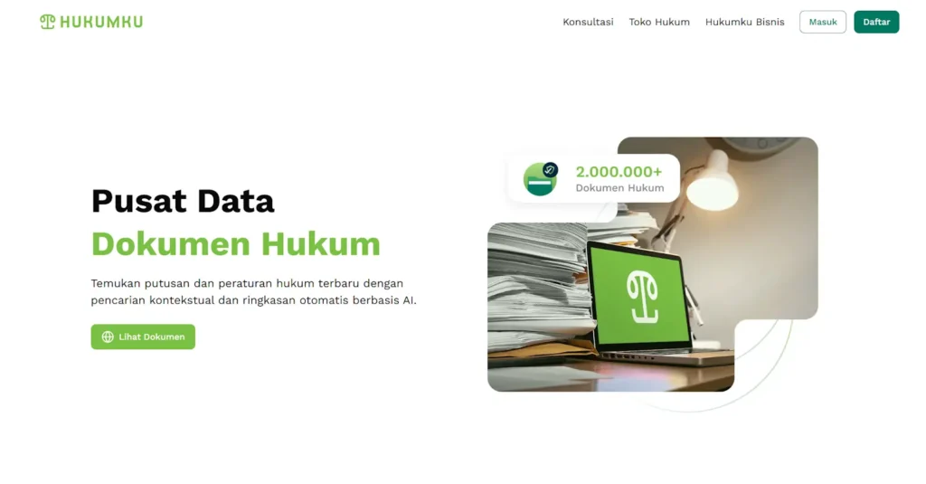 pusat data dokumen hukum terlengkap