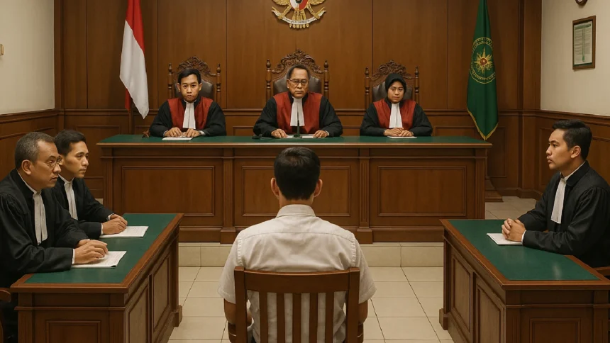 pengajuan tuntutan pidana dan pledoi. Sidang terbuka dan tertutup