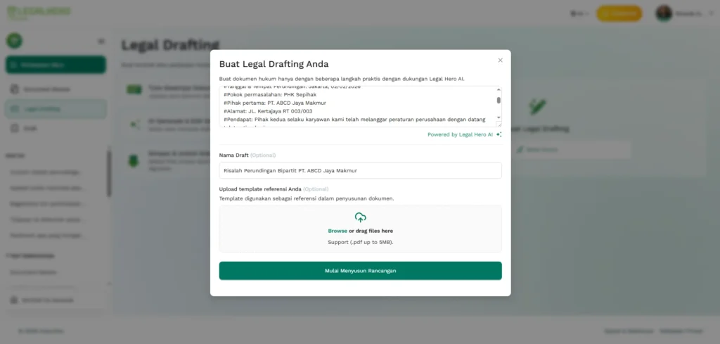 pembuatan risalah perundingan bipartit