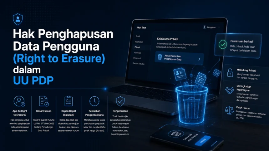 hak penghapusan data pengguna dalam uu pdp