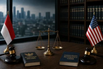 insolvency test indonesia dan amerika sertikat dalam perkara kepailitan
